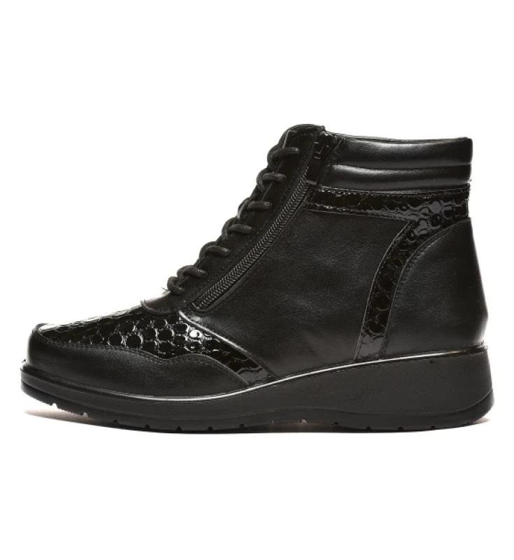 Ravna čizma LH092435-CRNA