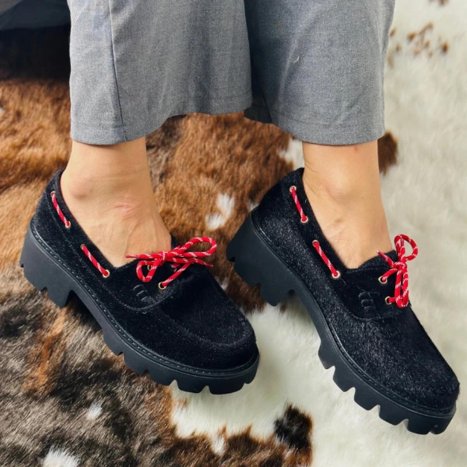 Ženske mokasine L282526-BLK