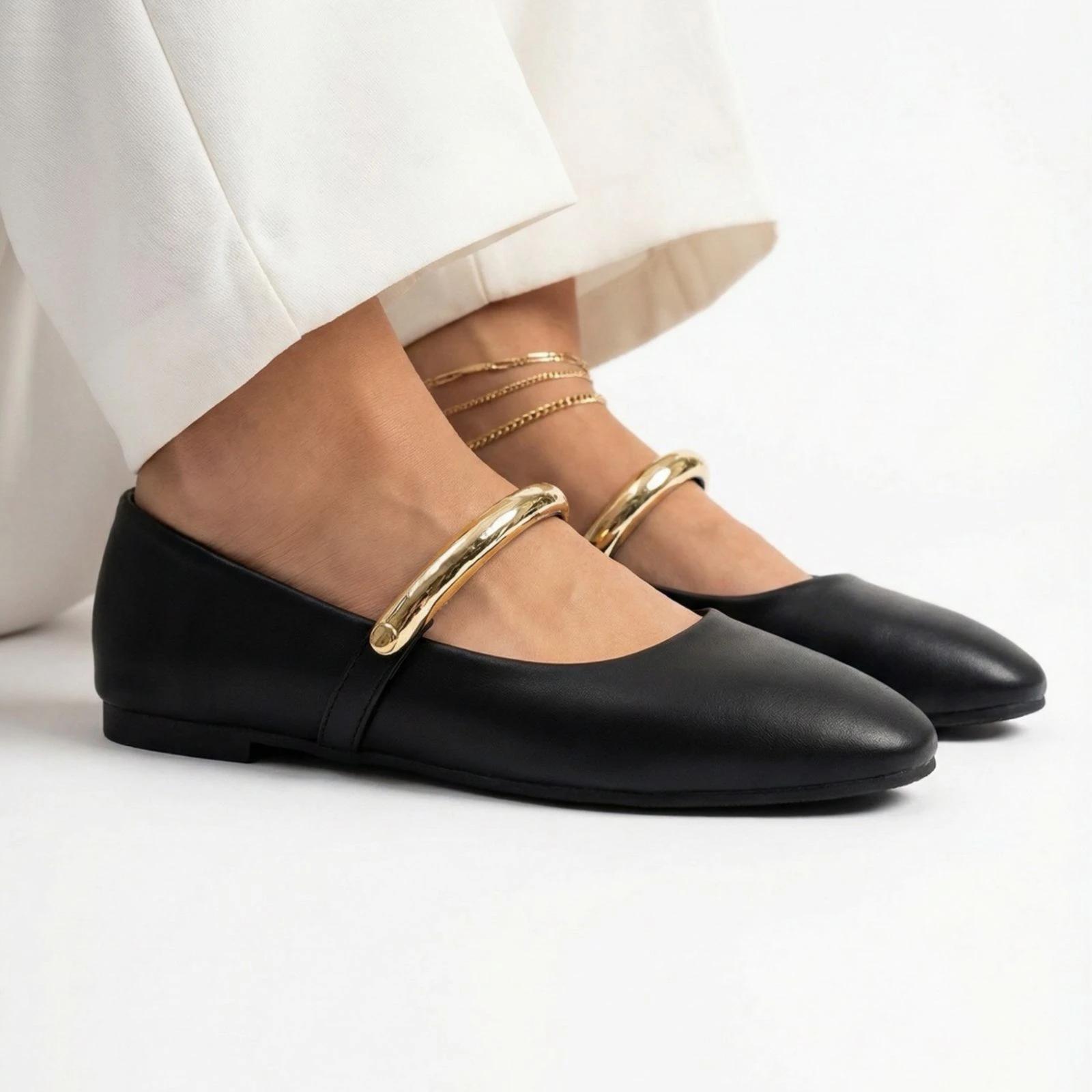 Ženske baletanke L242609-BLK