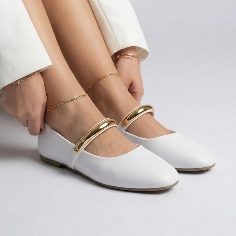 Ženske baletanke L242609-WHT