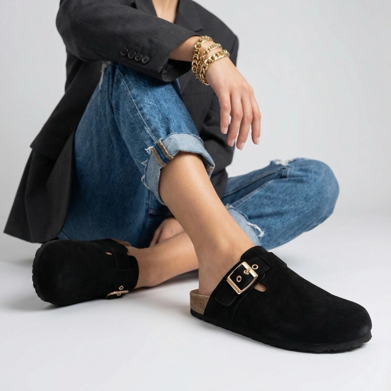 Ženske klompe LP242665-BLK