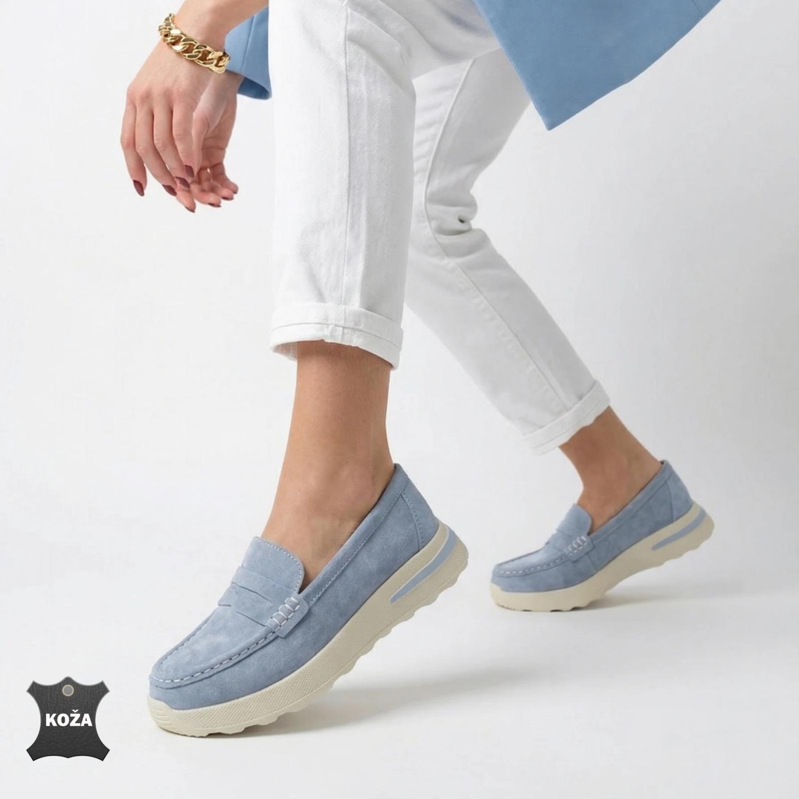 Ženska mokasina L88A2622-BLU