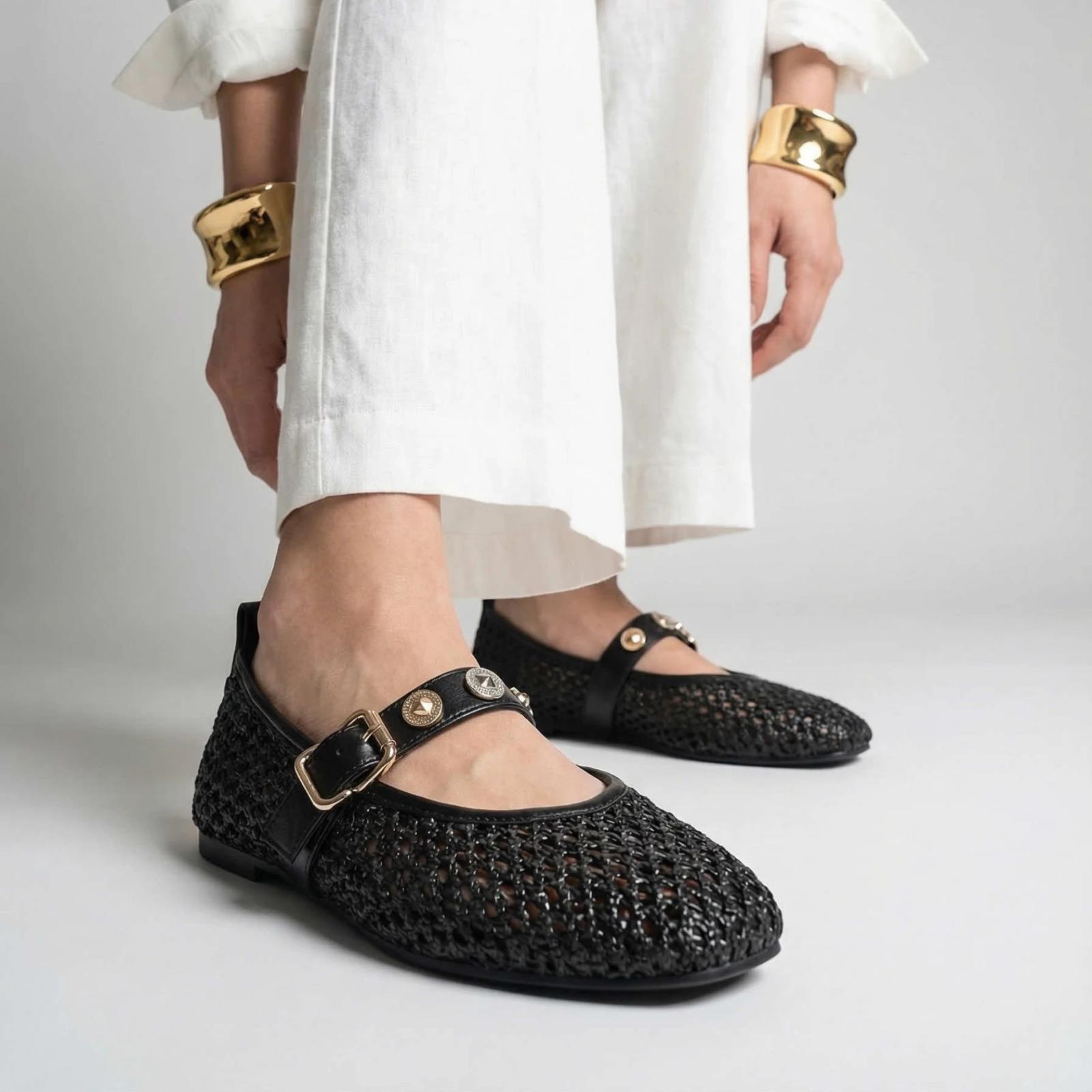 Ženske baletanke L022602-BLK