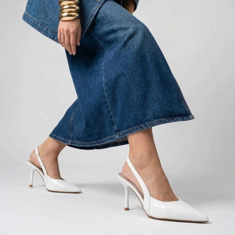 Ženske sandale na štiklu LS242635-WHT