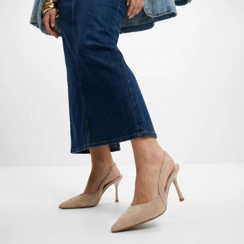 Ženske sandale na štiklu LS242635-BEI