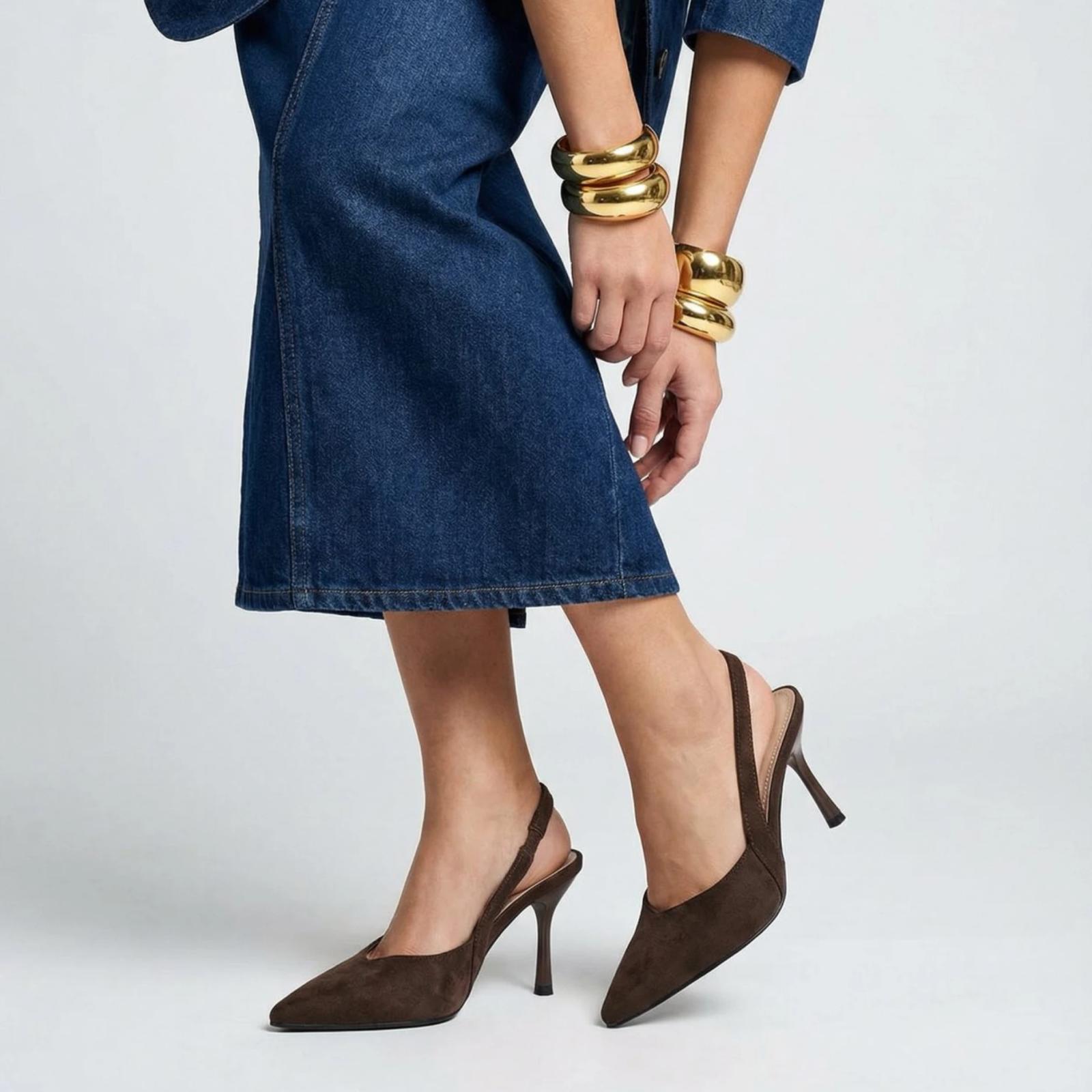 Ženska sandala na štiklu LS242635-COF