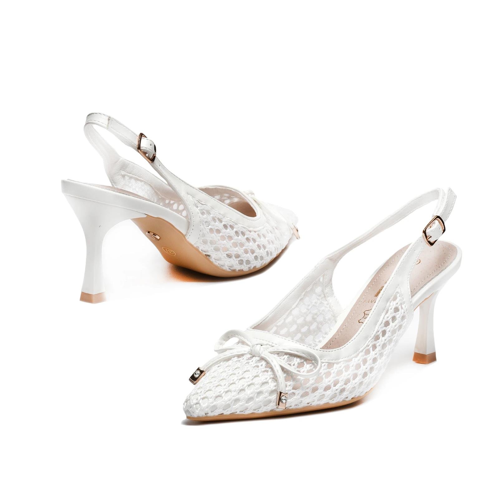 Ženske sandale na štiklu LS242642-WHT