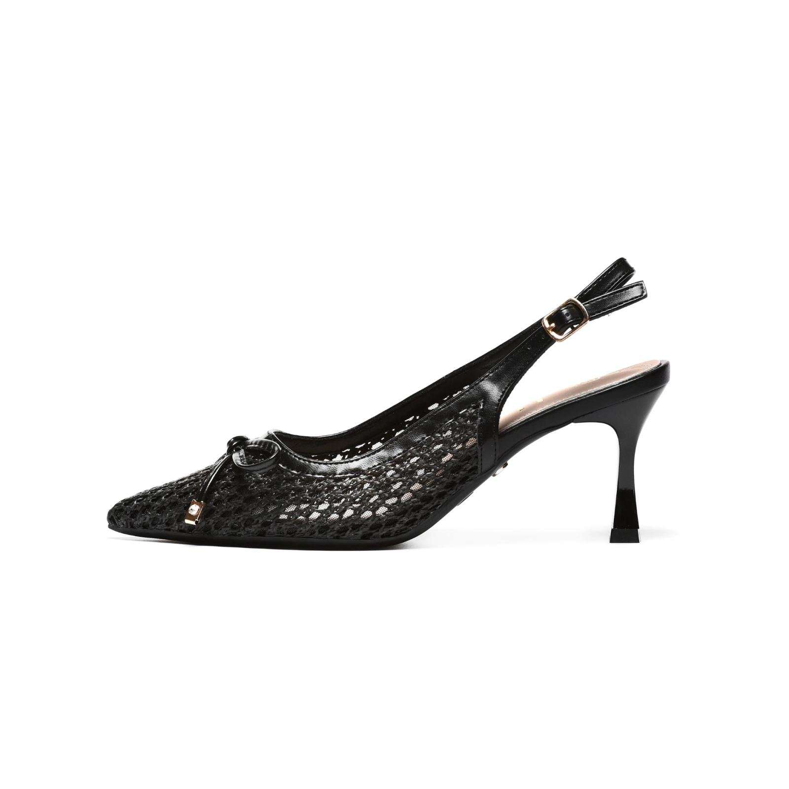 Ženske sandale na štiklu LS242642-BLK