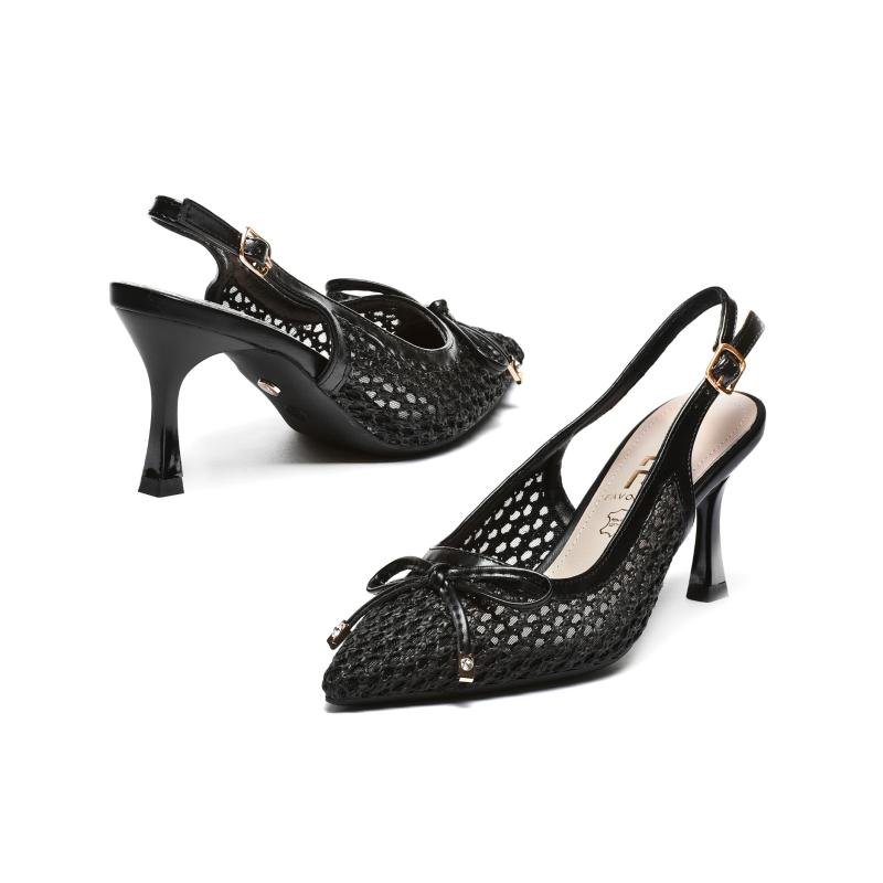 Ženske sandale na štiklu LS242642-BLK