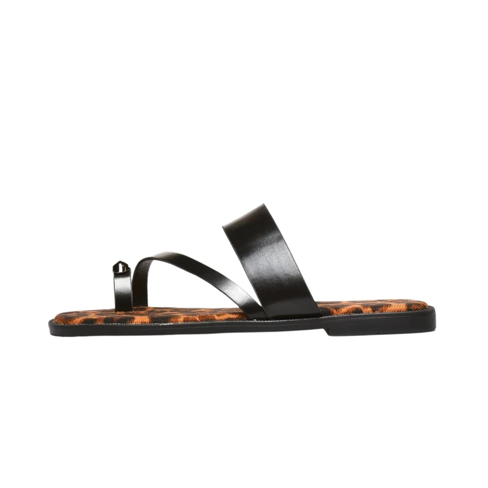 Ženske papuče ravne LP212632-BLK