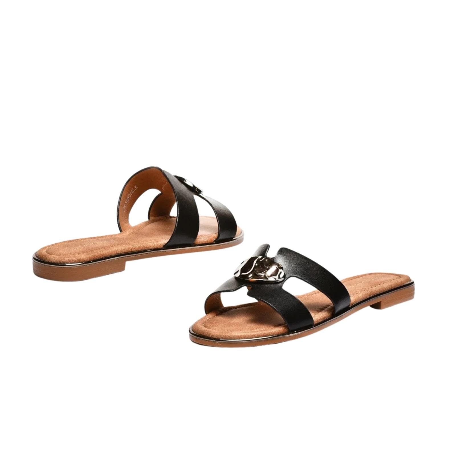 Ženske papuče ravne LP212638-BLK