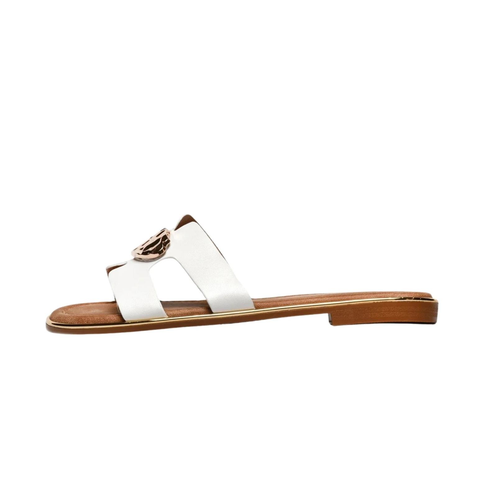 Ženske papuče ravne LP212638-WHT