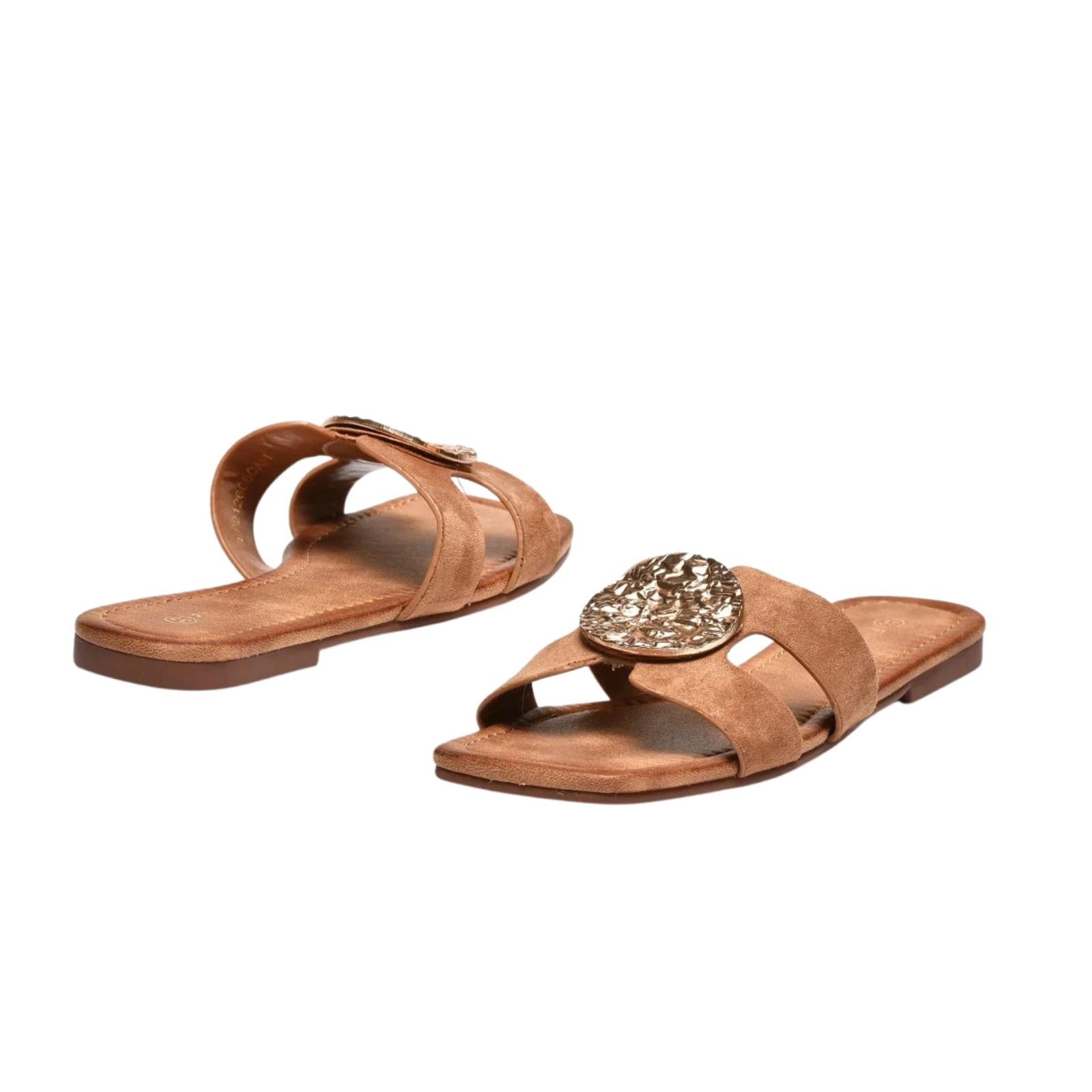 Ženske papuče ravne LP212668-CAM