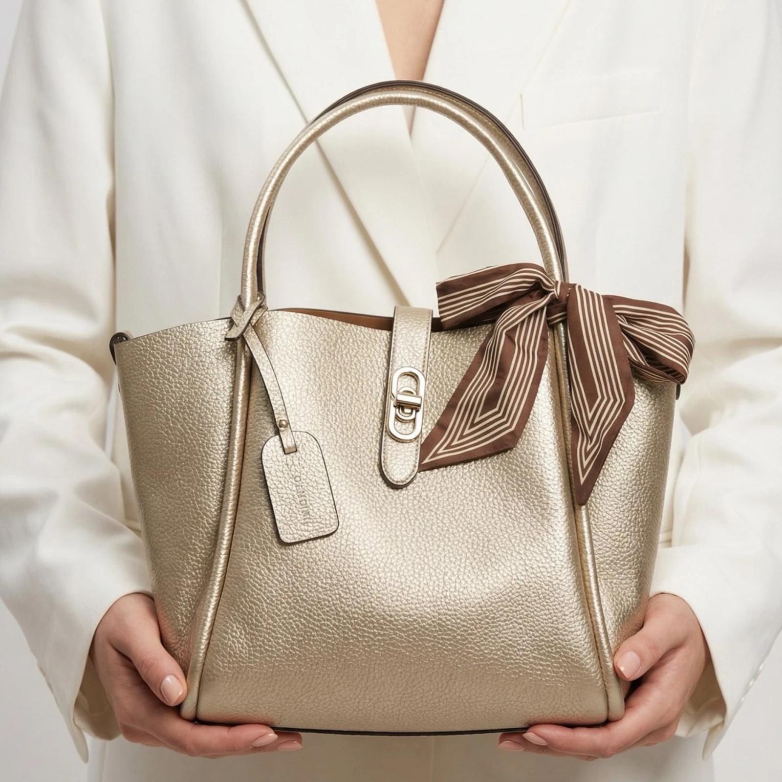 Ženska torba-T012606-GLD